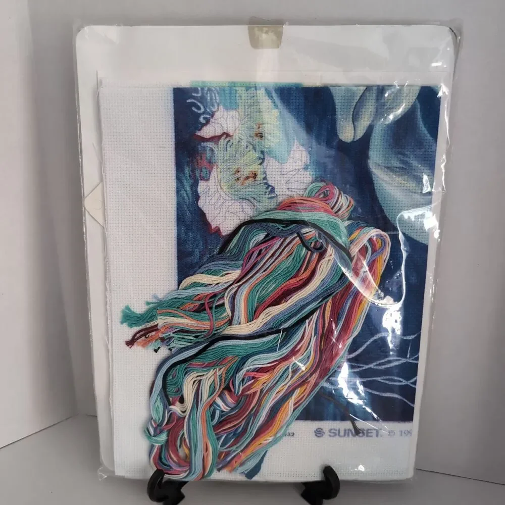 Dimensions Sunset Underwater Tranquility Dolphins No Count Cross Stitch #13932